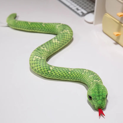 9 Kinds Simulation Snake Plush Toy Lifelike Anaconda Fake Snake Python Model Prank Doll Creative Room Decoration Birthday Gift