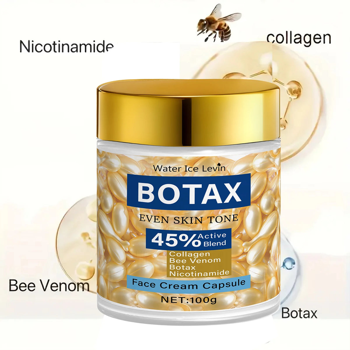 Retinol Firming Facial Moisturizer, for Day and Night Use, Contains Ascorbic Acid and Hyaluronic Acid, Moisturizes and Nourishes the Skin