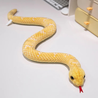 9 Kinds Simulation Snake Plush Toy Lifelike Anaconda Fake Snake Python Model Prank Doll Creative Room Decoration Birthday Gift