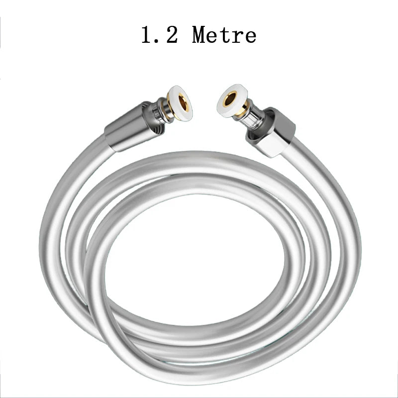 Flexible Anti Winding 1.2/1.5/2m High Pressure GI/2 Universal Interface PVC Handheld Shower Head Hose Faucet Extension Pipe