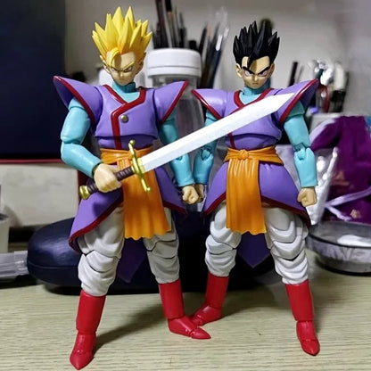 In Stock Dragon Ball Anime Figures Kaioshin Son Gohan Action Figure Supreme Kai God Of Creation Shf Pvc Model Desktop Decoration