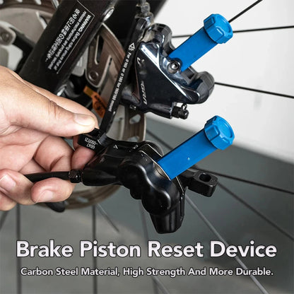 Durable Steel Bicycle Brake Pad Spreader Tool 360° Rotatable Bike Oil Disc Piston Reset Hydraulic Brake Caliper Piston Extension