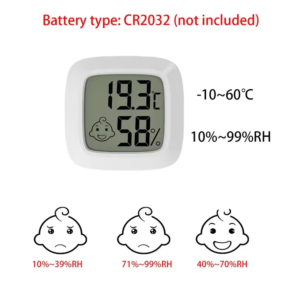 4-10PCS Mini LCD Digital Thermometer Hygrometer Indoor Room Temperature And Humidity Meter Sensor Meter Home Thermometer