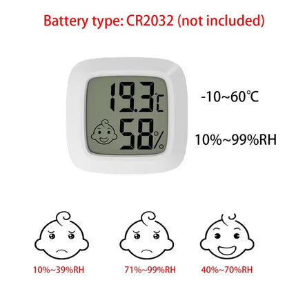 4-10PCS Mini LCD Digital Thermometer Hygrometer Indoor Room Temperature And Humidity Meter Sensor Meter Home Thermometer