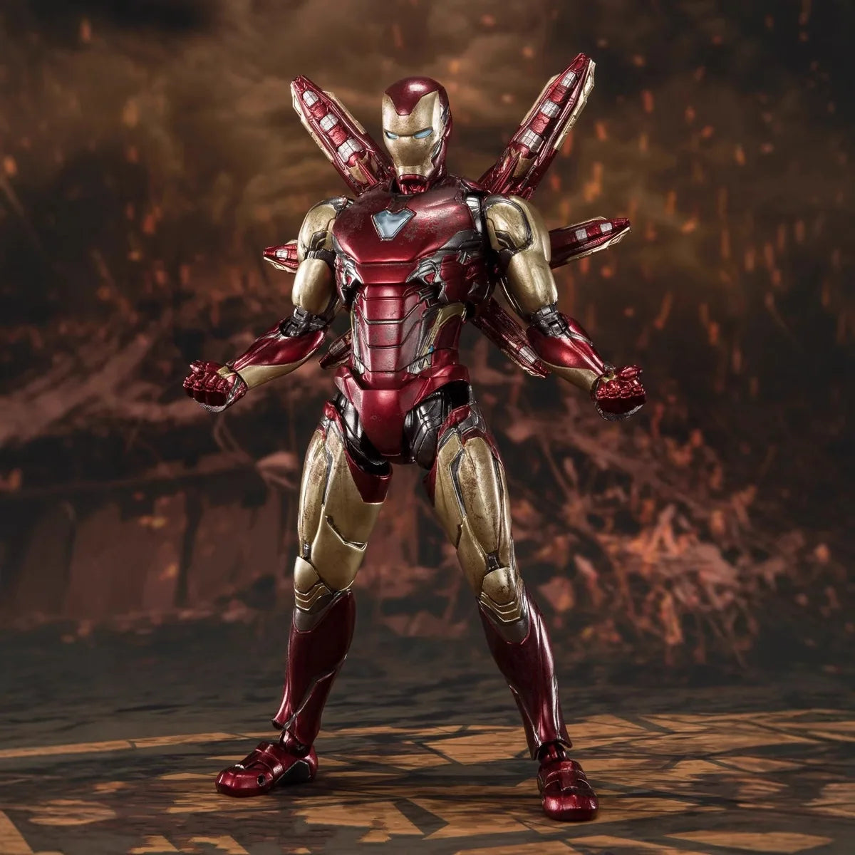 New 16cm Marvel Avengers Iron Man Mark 85 Ultimate Articulated Figure Model Statue Desktop Decoration Gift