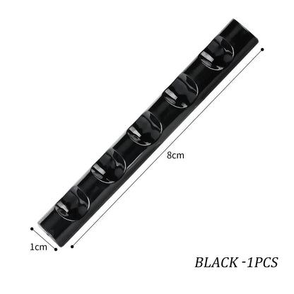 5 Grids Acrylic Clear Nail Brush Shelf Portable Mini crystal Painting Pen Rest Holder Stand Colorful UV Gel Brush Display Holder