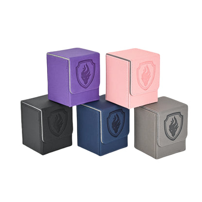 Premium Magnetic Card Deck Box - Secure Showcase for 110+ Cards, Durable Faux Leather, Display Window, Ideal for Sport，Game card