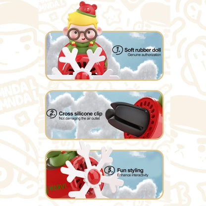 Cool Bear Pilot Car Air Freshener Rotating Propeller Air Outlet Perfume Fragrance Flavoring 자동차 공기 청정기 Accessories 방향제 차량용