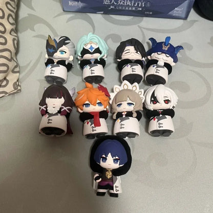 Mihoyo Genshin Impact Fatui Harbinger Q Version Series Blind Box Desktop Mini Doll Model Toys Trend Decoration Surprise Gifts