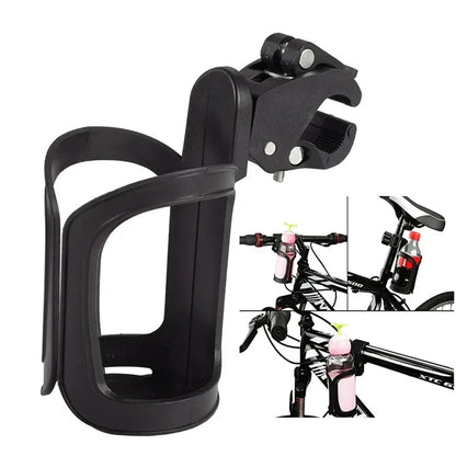 Adjustable Stroller Water Bottle Holder - 360° Rotating Bike Cage for Stroller Accessories