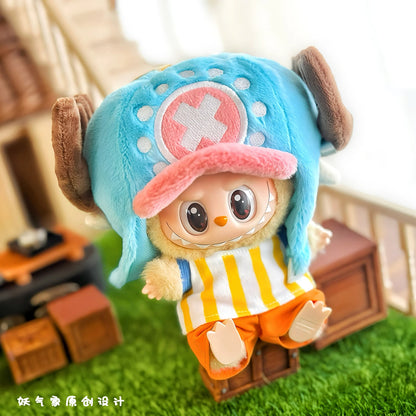 Doll labubu Clothes Accessories Luffy Choba Roronoa Zoro Doll Set Mini Plush Doll Clothing Fashion Doll Accessories Decoration