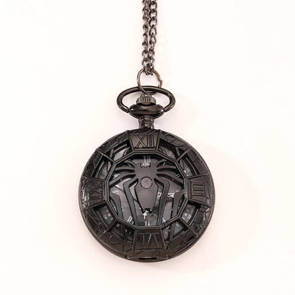 Fashion New Vintage Relief Carved And Hollowed Out Roman  Flip Style Pocket Watch On Chain Pendant Clock Chain Mens Women