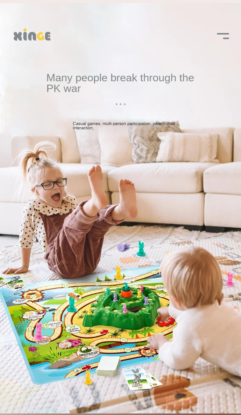 New Rabbit Trap Puzzle Toy Children's Dual Play Multiplayer Board Game Competition Parent Child Interactive Strategy Game