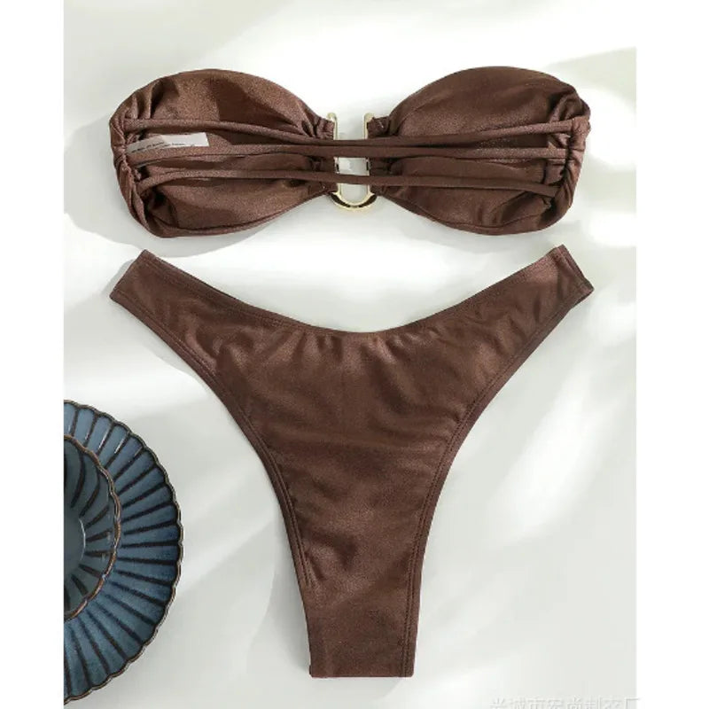 Sexy Bikinis 2026 Women's Swimwear Female Swimsuit For Swimming Wear Bathing Suits Brazilian Bikini Set Beachwear Pool Bather
