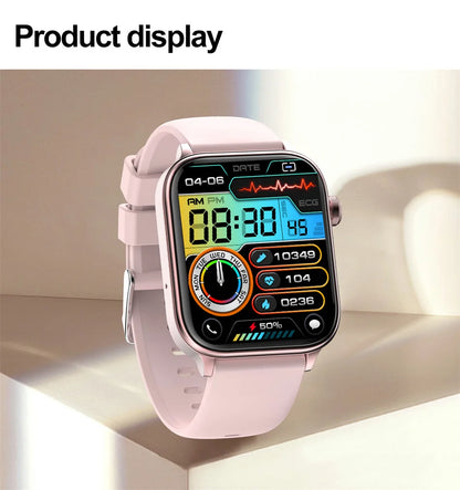 2025 New 24-Hour Health Monitoring Smart Watch Men Uric Acid Blood Lipids Heart Rate Bluetooth Call Smartwatch Women