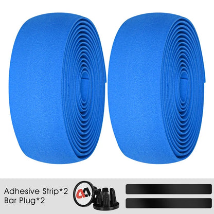 WEST BIKING EVA Bar Tape High Tenacity Handlebar Tape Adhesive Bike Handle Tape Shock Absorbing Bar Tape With Hole for Road Bike