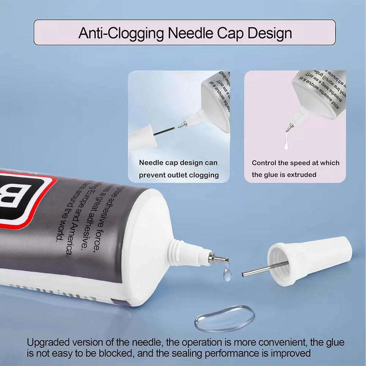 1-10Pcs Loolifl B-7000 Super Glue Safety Materials Epoxy Resin Repair Cell Phone Touch Screen Jewelry Craft Liquid Adhesive 15ml