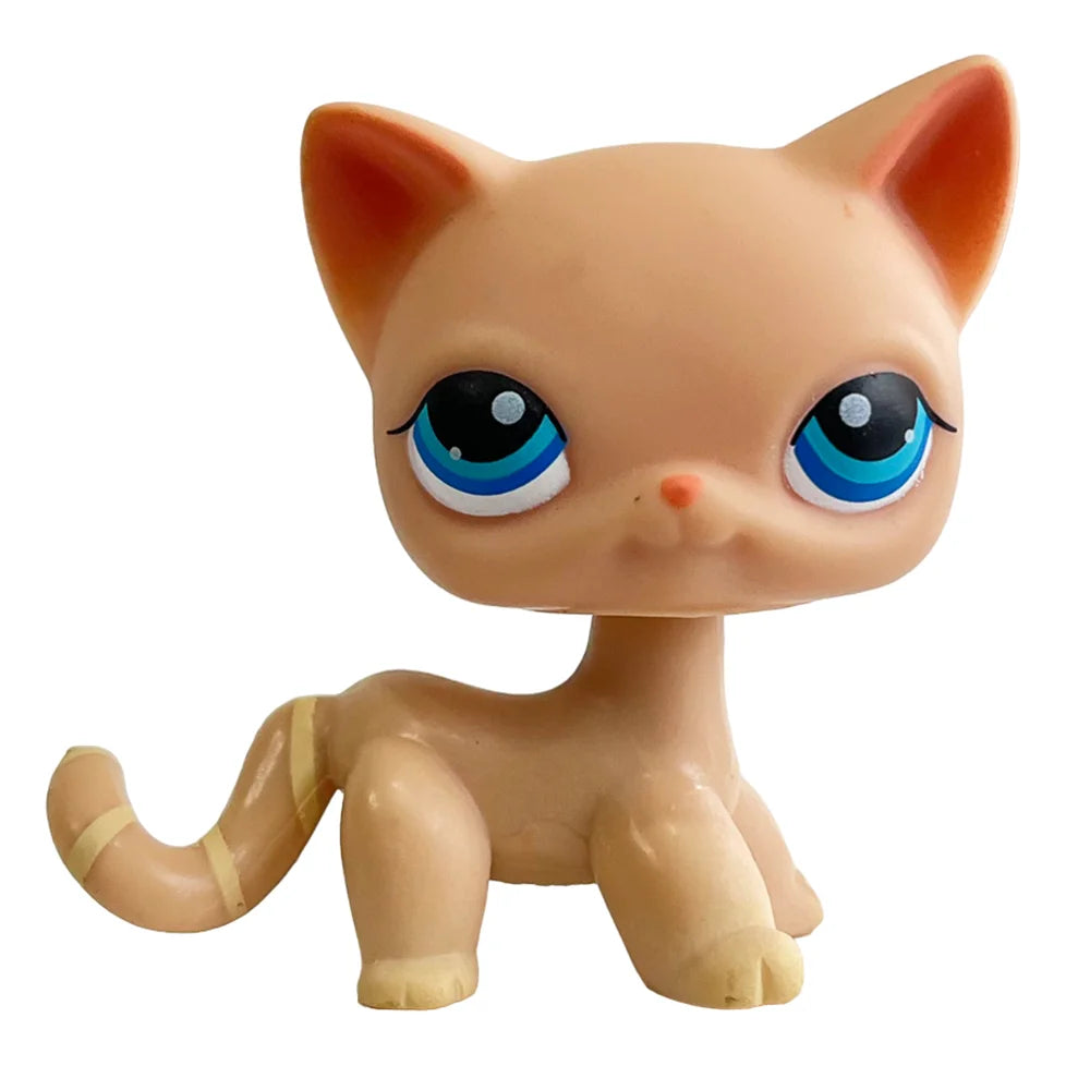 Rare pet shop lps toy toy Stands Short Hair Cat Original Kitten Husky Puppy Dog Fox Cute Animal Old Bobble head toy