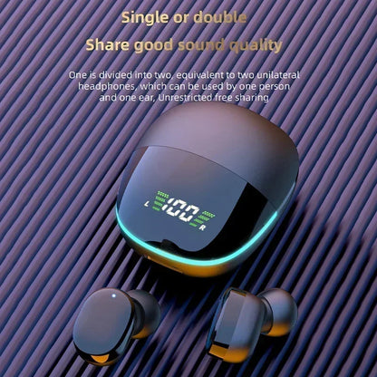 NEW TWS Fone Bluetooth Headphones with Mic LED Display Earbuds Wireless Bluetooth Headset Noise Cancelling Earphones