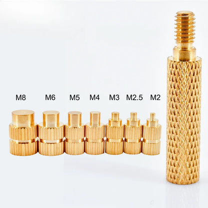 New Brass Heat Set Insert Nut Embedded Manual Implantation Machine Hot Melt Plastic Inserts 3D Printing Press Soldering Iron Tip