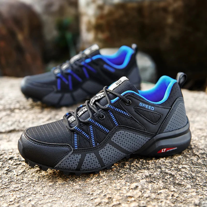 Cycling Shoes Men's Shoes Lockless Bicycle Sports Shoes Outdoor Mountain Off-road Lightweight Non-Slip Wear-Resistant Shoes39-47