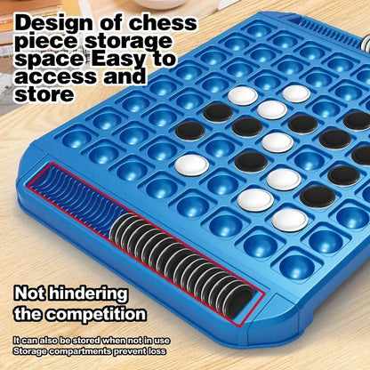 Dual-Side Flip Board Strategy Game for 2 Players Logic Training Educational Brain Teaser Toy