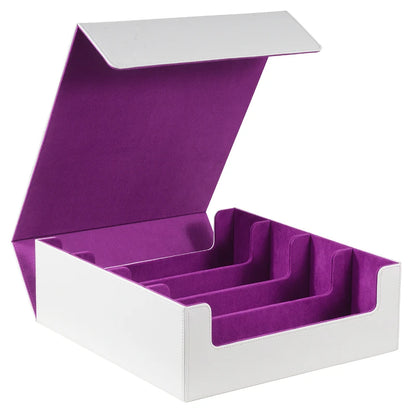 Trading Card Storage Box, Holds 3000+ Cards, Magnetic PU Leather Card box, fits for Magic,TCG Card, sports Cards