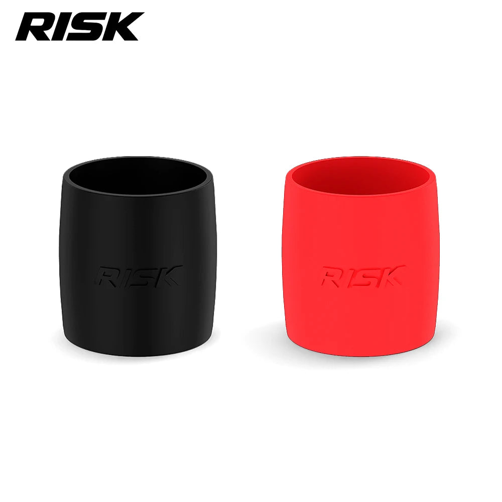 Risk 1 Pair Road Bicycle Elasticity Handlebar Strap Fixed Ring Bending Handle Silicone Elastic Strap Fixing  Anti-Slip Sleeve