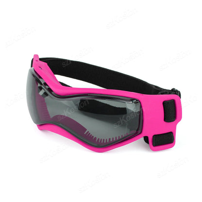 Dog Goggles Medium Small Breed Dog Sunglasses for Adjustable UV Protection Eyewear for Dog Puppy Outdoor Riding Driving