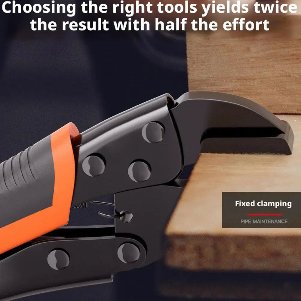 7/9/10 Inch Strong Locking Pliers Universal Multifunctional Pressure Pliers Round/Straight/Tip Mooth Pipe Wrench Hand Tools