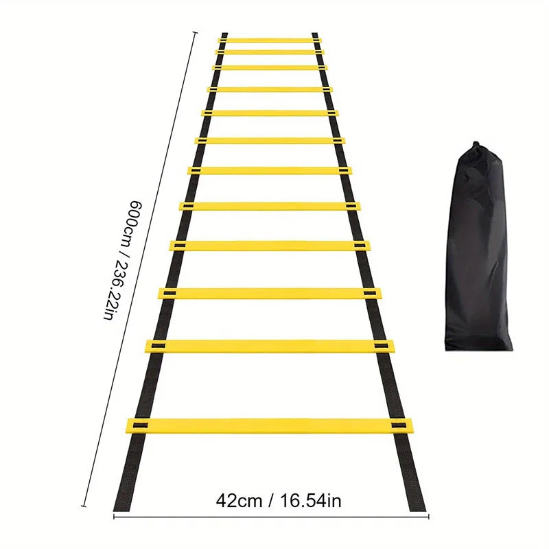 Agility Ladders with Nylon Straps for Speed Training Sports Flexibility Football Energy Ladder Equipment for Athletic Performanc