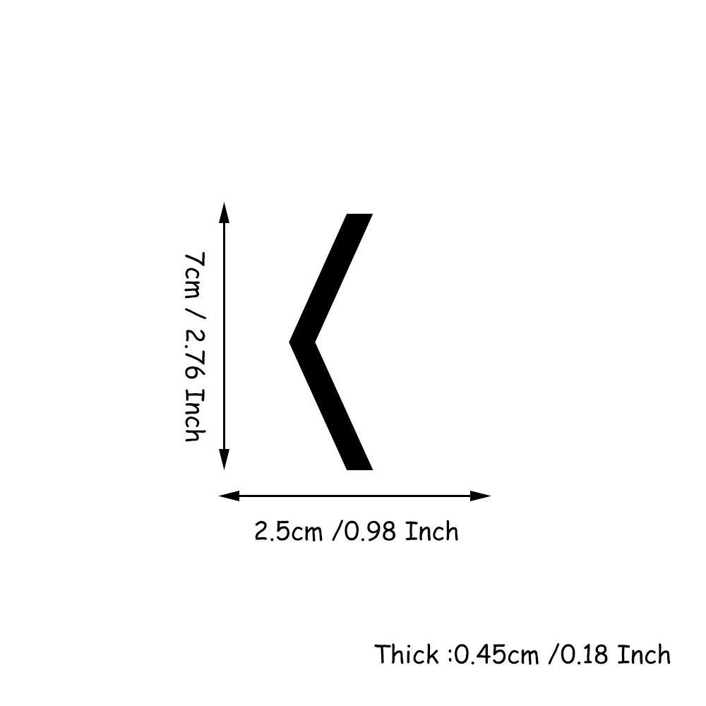 4 Inch 100mm Self Adhesive Big Modern Door Number for Exterior House Apartment Plaque Mailbox Address Digits Sticker Sign Black