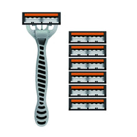 1 handle  6 blades