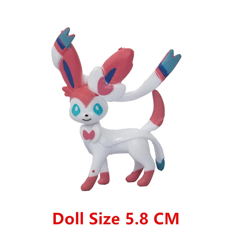 Pokemon Anime Figure Pikachu Sun Elf Eevee Gengar Monstruo De Bolsillo Cartoons Figure Model Action Toy Kids Gift Buy in bulk