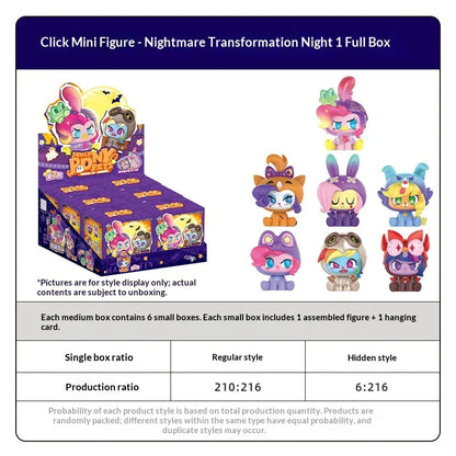 Kayou My Little Pony Blind Box Fancy Pony Pets Lovely Desktop Ornaments Action Figurine Cute Model Doll Christmas Gift Toys