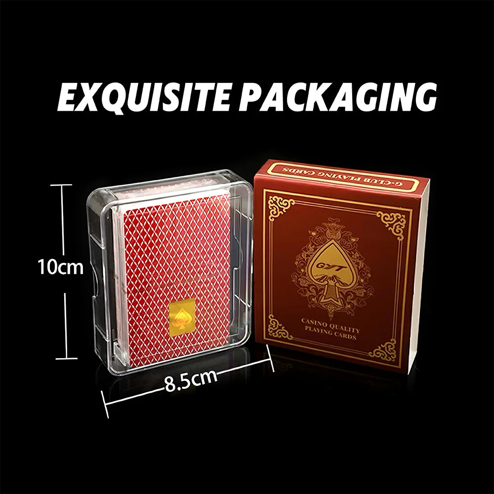 Premium Frosted Playing Cards PVC Plastic Waterproof Durable Poker Cards Large Character Deck of Cards for Parties