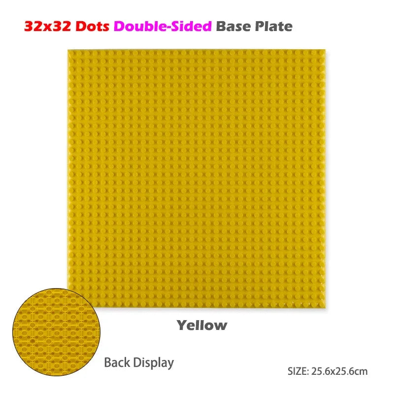 Classic Base Plates Plastic Bricks Double-sided 16*32 32X32 Dots City Blocks Baseplate DIY Parts Board Toys Kids Gift