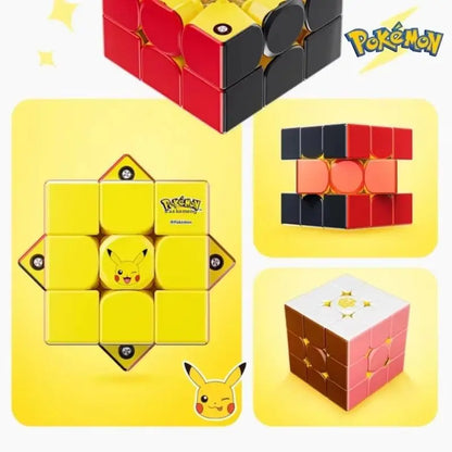 Gan Pok é Mon Joint Third Order Magnetic Competition Special Children'S Puzzle Toy Gift Pikachu Johnny Turtle Birthday Gifts