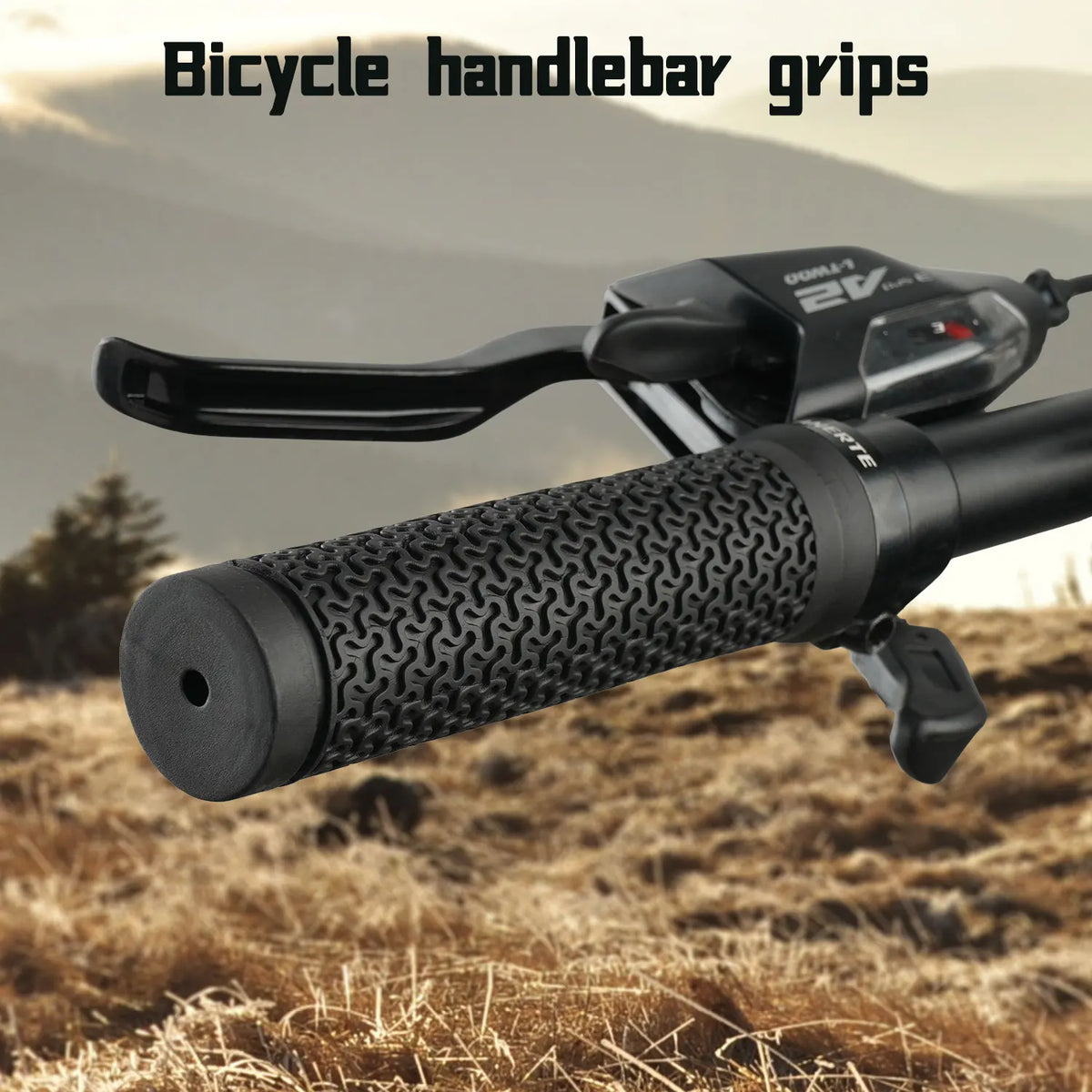 ANERTE Rubber Bicycle Grips 22mm Purple Brown Orange Black Ergonomic MTB Handlebar Grips for Dirt Pit BMX Mountain Bike Grips