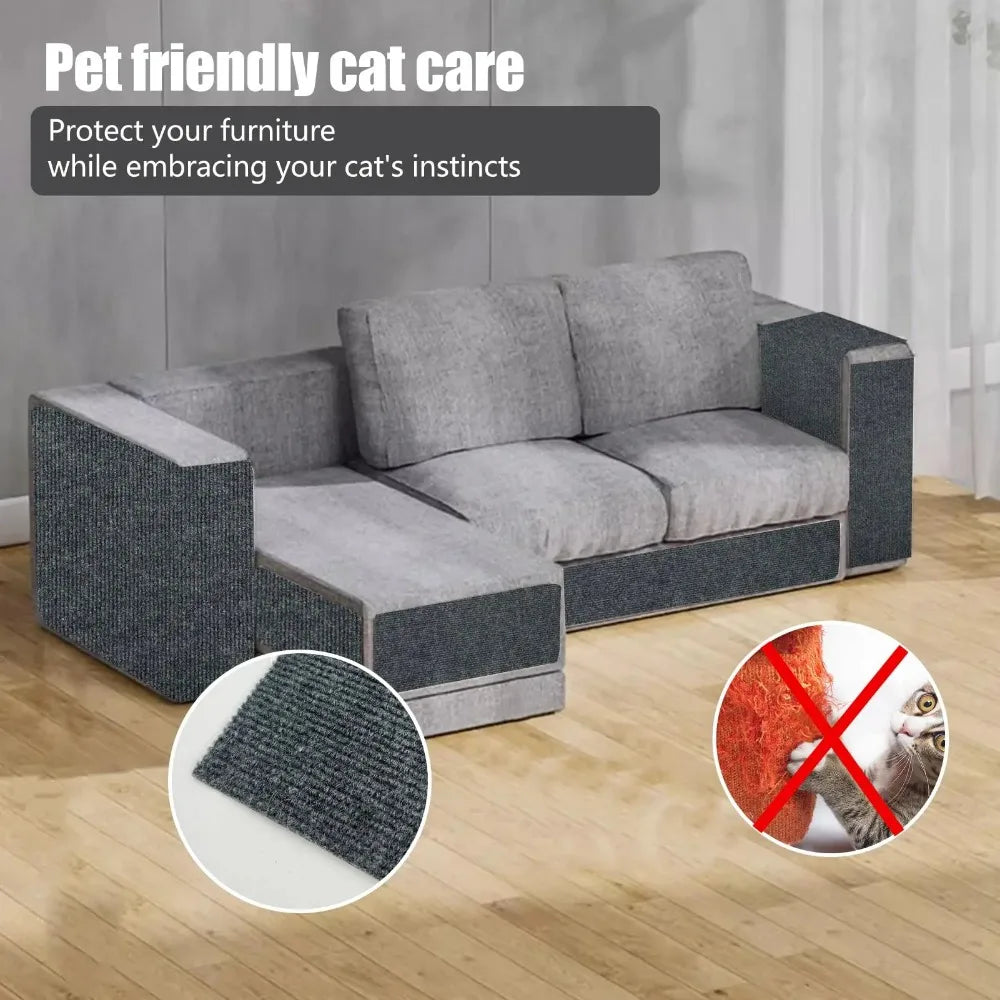 Trimmable Self-Adhesive Carpet Mat Pad Anti Cat Scratch Mat Cat Pet Scratcher Furniture Couch Corner Indoor Sofa Wall Protector