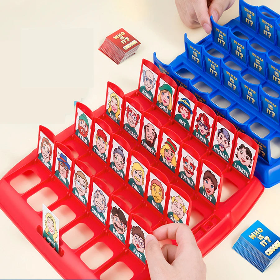 Guess who I am Board game Card game Children's puzzle board toy board parent-child interactive intelligence
