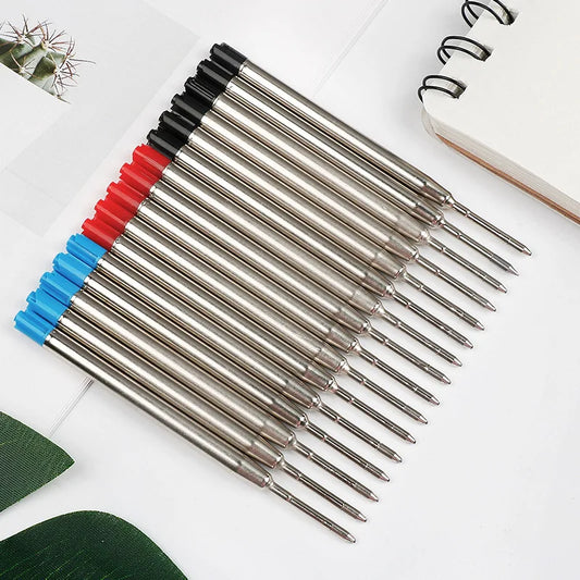 98mm1.0mm Ballpoint Pen Refills For Parker Pens Medium Point Blue Red Black Ink Rods For Writing Office Stationery