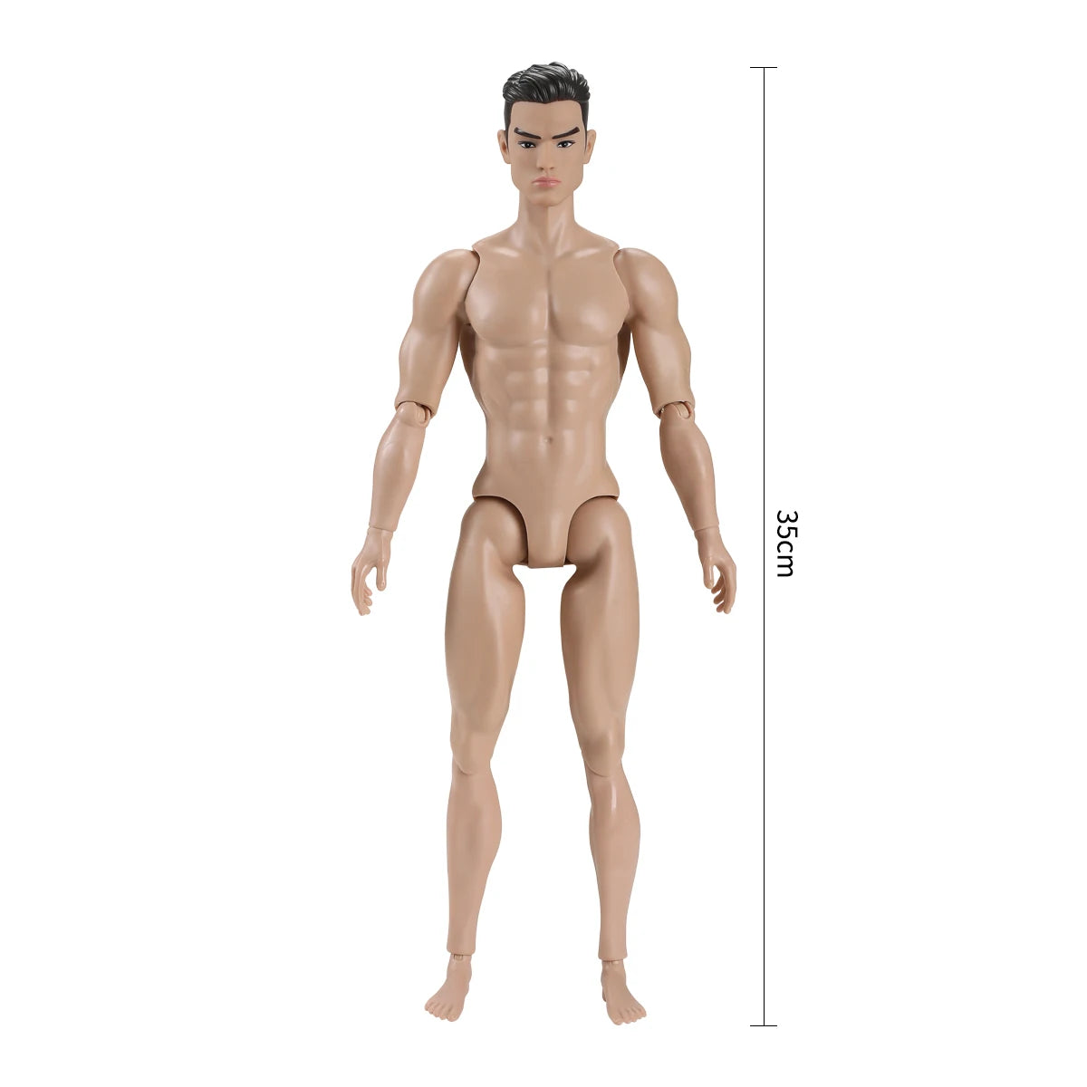 30CM Beige Coffee 1/6 Male Yoga Doll Body DIY Dressing Doll Figure Parts Accessories for Collectible Toys