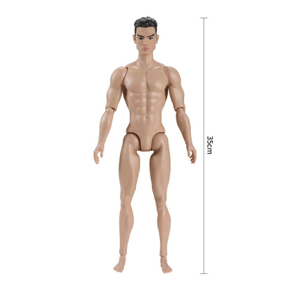 30CM Beige Coffee 1/6 Male Yoga Doll Body DIY Dressing Doll Figure Parts Accessories for Collectible Toys