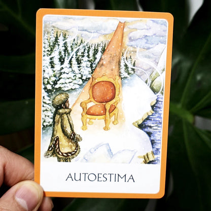 Chakra Wisdom Oracle Cards The Spiritual Tool 10.4*7.3cm for Transforming Your Life Spanish Edition 49 Pcs Oracle Cards