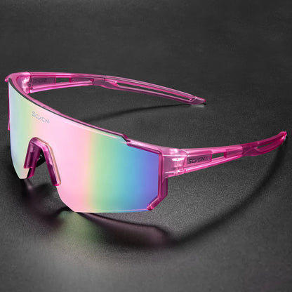 SCVCN Fashion Sunglasses for Men Sport Cycling Glasses Bike Bicycle Hiking Camping Golf UV400 Protection Glasses Women Baseball