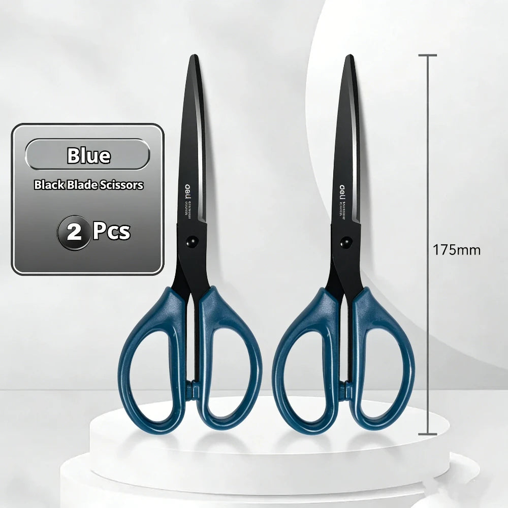 1/2Pcs 210/175mm Black Stainless Steel Scissors Business Office Stationery Home Tailor Shears Kitchen Knife Cutter Cutting
