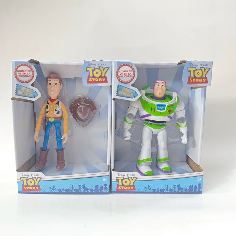 Hot Sales Toy Story 3 Buzz Lightyear Woody Anime Figure Toy Model Statue Ornament Pendant Action Doll Collection Kids Xmas Gift