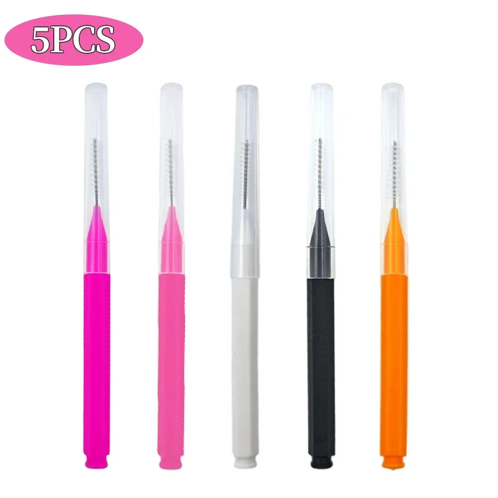 5/10/50PCS Mini Eyebrow Brush Brow Perm Brush Disposable Brow Lifting Brushes Bendable Micro Eyelash Brush Applicators Tools