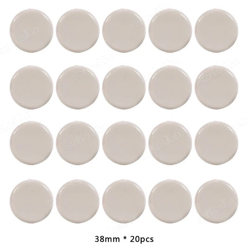 20Pcs Self-Adhesive Furniture Slides Stick-on Chair Leg Slider Bumper Pads Floor Protector for Table Sofa Carpet Tile Hardwood